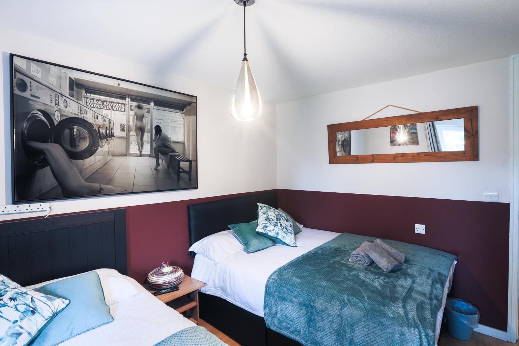 Apartment 20 Percent Off -todayonly-mobilerate Offers-genius Offers-londonbridge W Free Parking-wifi-sleeps7-4beds-netflix-family! *